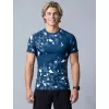 Pánské funkční kompresní triko premium ALTISPORT VOJ/ALM108TR04 NAVY-BÍLÁ
