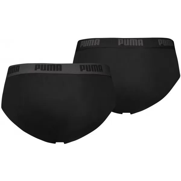 Pánské slipy PUMA BASIC BRIEF 2P 88910006 BLACK/BLACK 