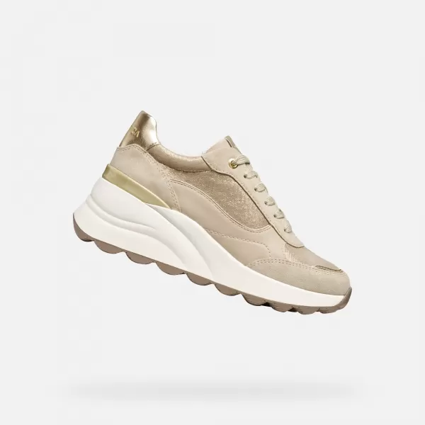  Dámské tenisky GEOX SPHERICA EC13 G009316 KRÉMOVÁ 