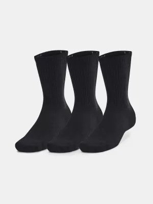 Ponožky UNDER ARMOUR UNISEX UA TC 3PK CREW 1386311-001 ČERNÁ