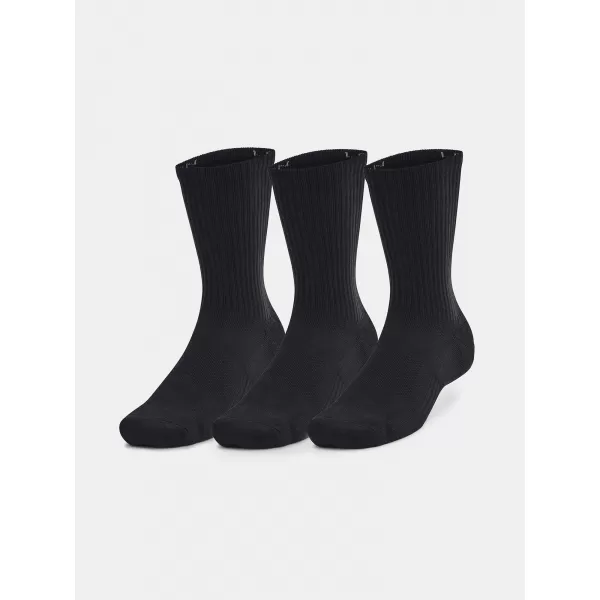  Ponožky UNDER ARMOUR UNISEX UA TC 3PK CREW 1386311-001 ČERNÁ 
