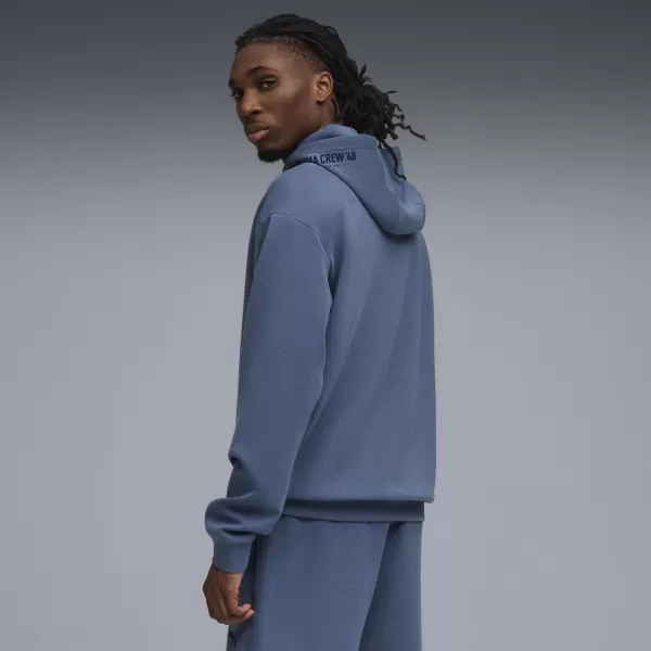  Pánská mikina PUMA M CLOUDSPUN HOODIE 52759580 DARK INDIGO HEATHER 