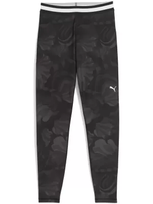 Dámské legíny PUMA W PUMA STRONG FLORAL RIBBON TIGHT - AOP HW 7/8 52775601 PUMA BLACK