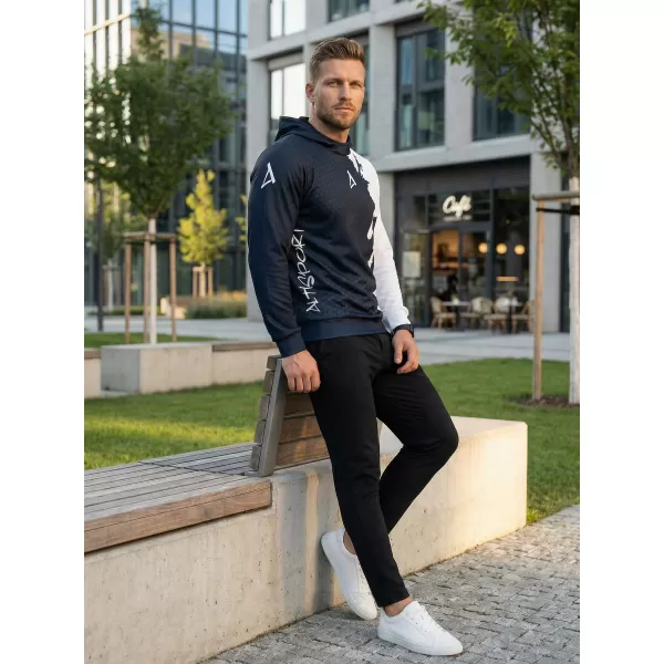  Pánská funkční mikina premium ALTISPORT VOJ/ALM112MI01 ČERNÁ-BÍLÁ 