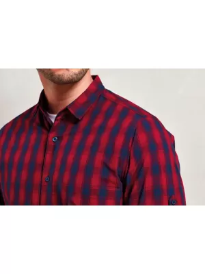 Pánská košile Premier | PR 250 RED/NAVY