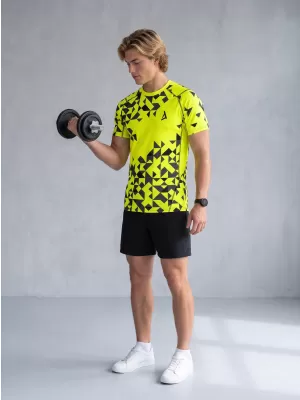 Pánské funkční kompresní triko premium ALTISPORT VOJ/ALM108TR04 NEON ŽLUTÁ