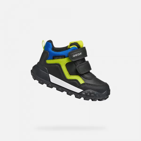  Chlapci první kroky GEOX TREKKYUP ABX B566LB0MEFUC9299 ČERNÁ 