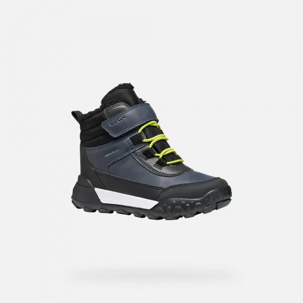  Chlapecké kotníkové boty GEOX TREKKYUP ABX J46MBE0MEMSC0749 TMAVĚ MODRÁ 