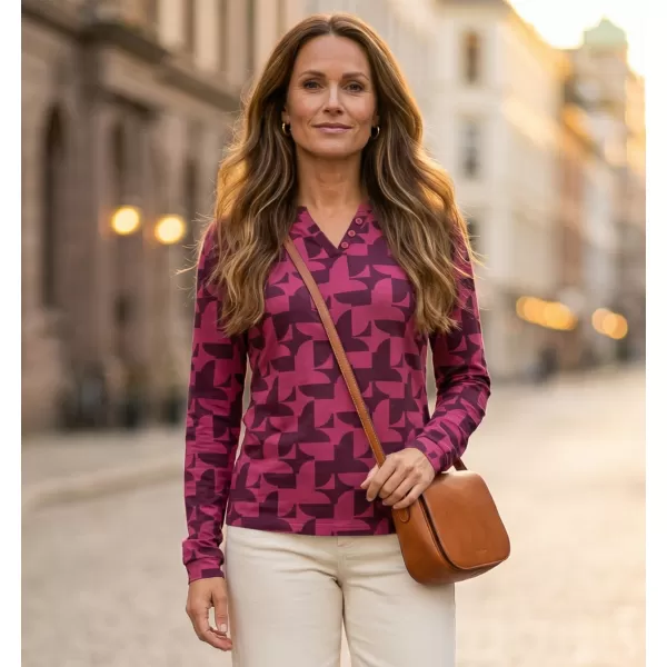  Dámské triko ALTISPORT GINA VÍNOVÁ 