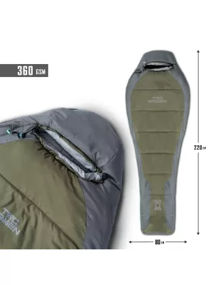 Spací Pytel PENTAGON MUMMY SLEEPING BAG 360GR/M² D19003 BROWN GREY/MIX