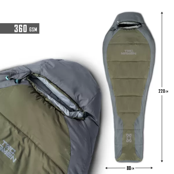  Spací Pytel PENTAGON MUMMY SLEEPING BAG 360GR/M² D19003 BROWN GREY/MIX 