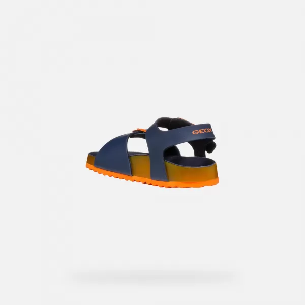  Chlapecké sandály GEOX GHITA J558LC0003WC0659 TMAVĚ MODRÁ 