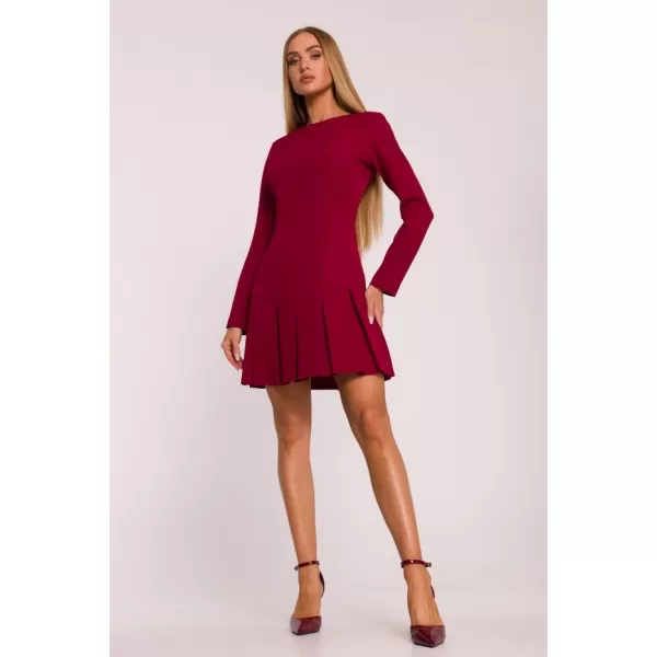  Dámské šaty MOE M872 MAROON 
