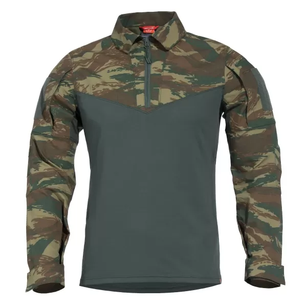  Pánské triko s dlouhým rukávem PENTAGON RANGER SHIRT K02013 GREY CAMO 