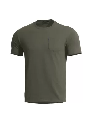 Pánské triko PENTAGON AGERON T-SHIRT WITH POCKET K09012 BROWN GREY