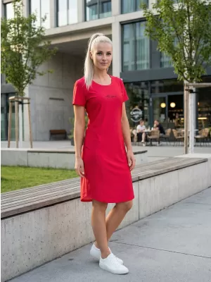 Dámské prodloužené triko/šaty premium ALTISPORT VOJ/ALW075SAT02 BRIGHT-RED