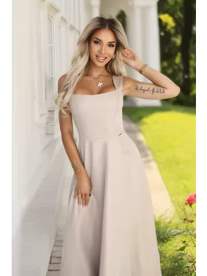 Dámské šaty NUMOCO 633-1 BÉŽOVÁ