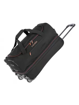 Taška TRAVELITE BASICS WHEELED DUFFLE S BLACK/ORANGE