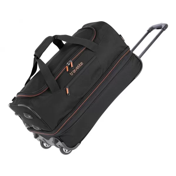  Taška TRAVELITE BASICS WHEELED DUFFLE S BLACK/ORANGE 