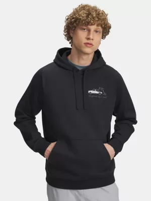 Pánská mikina UNDER ARMOUR UA RIVAL FLEECE HBR LOGO HD 6003955-001 ČERNÁ