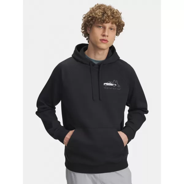  Pánská mikina UNDER ARMOUR UA RIVAL FLEECE HBR LOGO HD 6003955-001 ČERNÁ 
