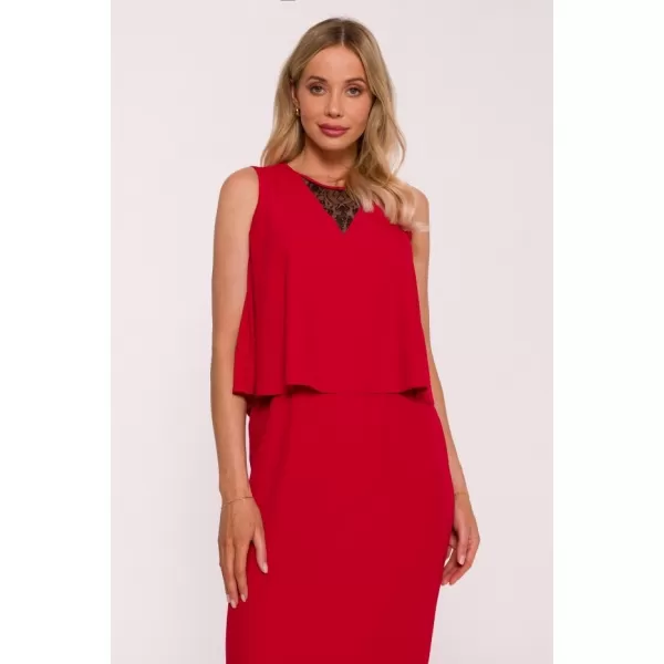  Dámské šaty STYLOVE S422 RED 