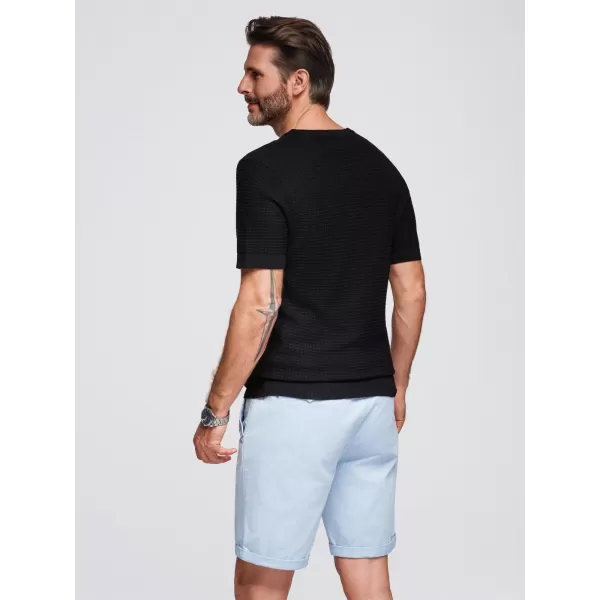 Pánské triko OMBRE OM-TSCT-0253 BLACK 