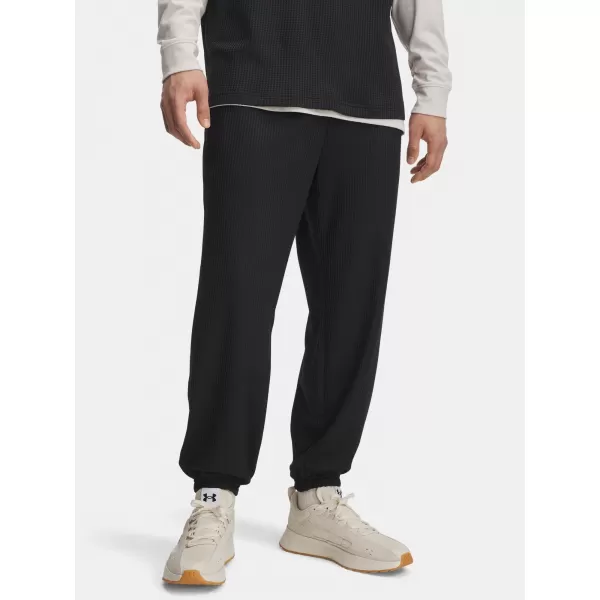  Pánské tepláky UNDER ARMOUR UA RIVAL WAFFLE JOGGER 1385932-001 ČERNÁ 