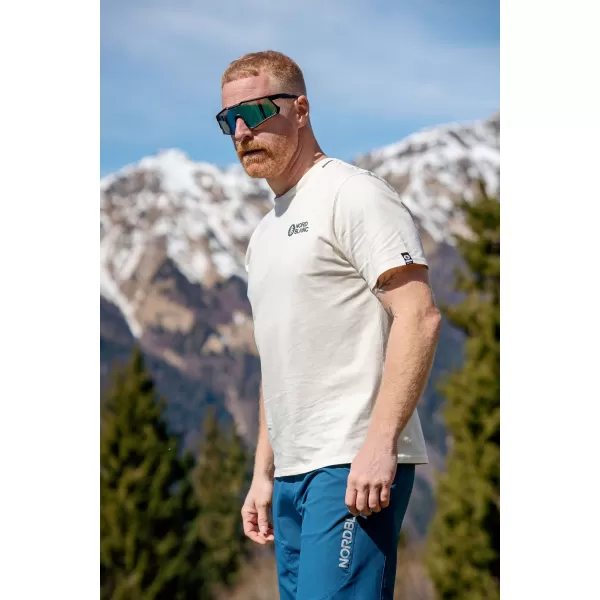  Pánské triko NORDBLANC RUMBLE NBSMT8160 KRÉMOVĚ BÍLÁ 