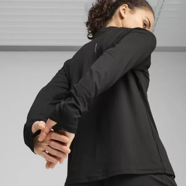  Dámské triko PUMA W RUN VELOCITY CLOUDSPUN 1/4 ZIP 52665001 PUMA BLACK 