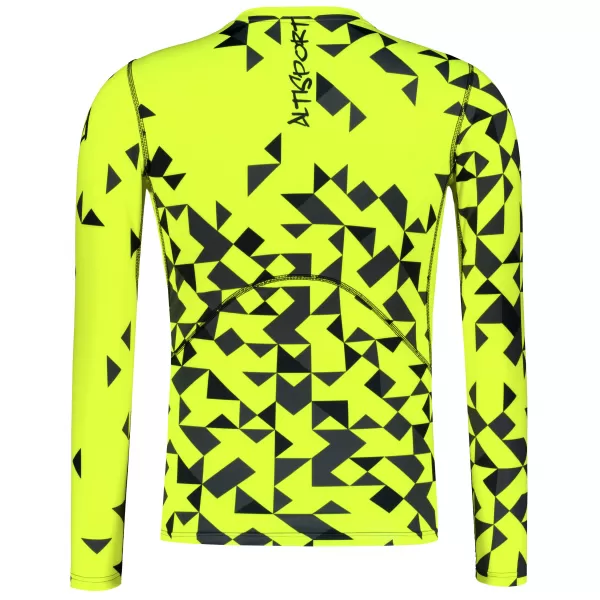  Pánské funkční kompresní triko premium ALTISPORT VOJ/ALM108TR03 NEON ŽLUTÁ 