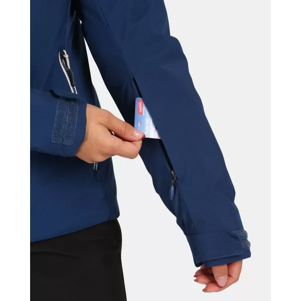  Dámská lyžařská bunda KILPI FLIP-W ZL0110KI TMAVĚ MODRÁ 