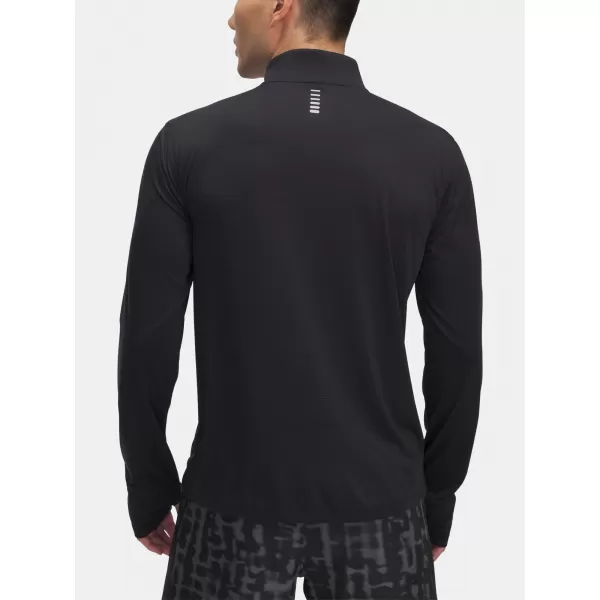  Pánské triko UNDER ARMOUR UA LAUNCH 1/4 ZIP 6005542-001 ČERNÁ 