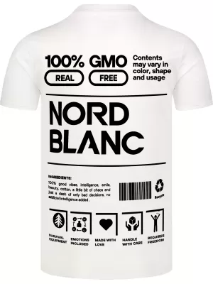Pánské triko NORDBLANC CERTAINTY NBSMT8165 BÍLÁ