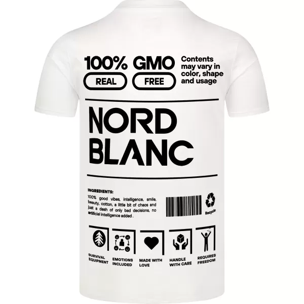  Pánské triko NORDBLANC CERTAINTY NBSMT8165 BÍLÁ 