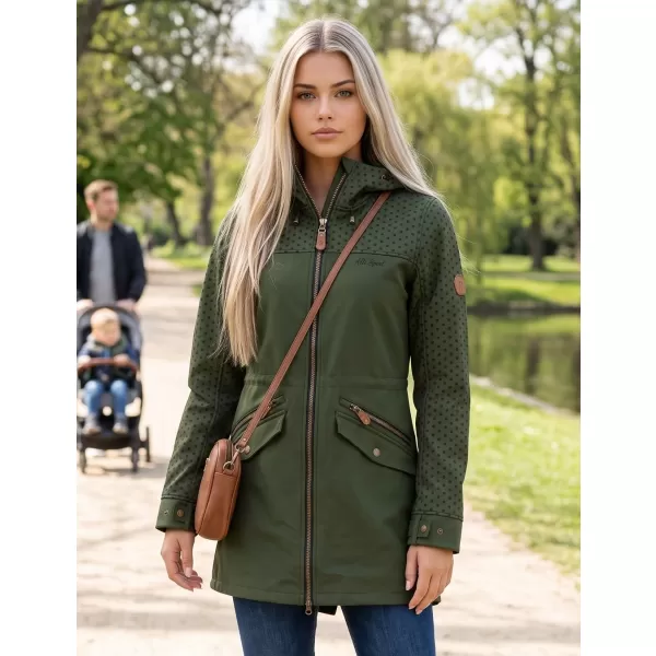  Dámská softshellová bunda ALTISPORT GEMEE KHAKI 