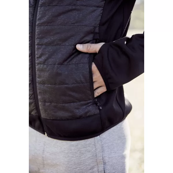  Pánská reflexní hybridní bunda CLIQUE | CUSTER JACKET MEN BLACK/REFLECTIVE 