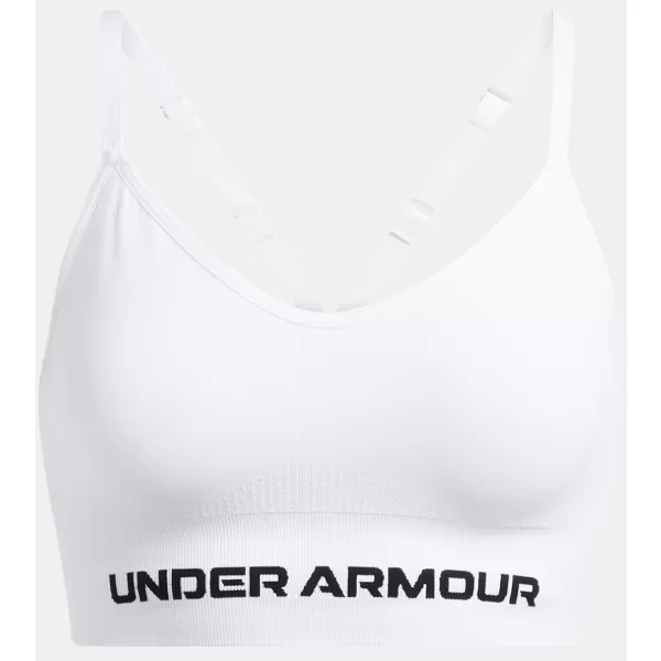  Dámská podprsenka UNDER ARMOUR VANISH SEAMLESS LOW BRA 1384417-100 BÍLÁ 