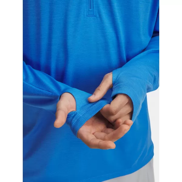  Pánské triko UNDER ARMOUR UA LAUNCH 1/4 ZIP 6005542-402 MODRÁ 