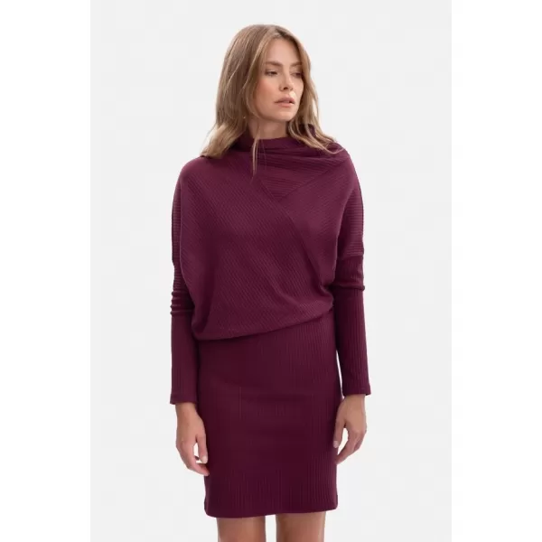  Dámské šaty BEWEAR B309 PLUM 