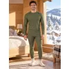 Pánský termo set ALTISPORT GAIN KHAKI/ČERNÁ