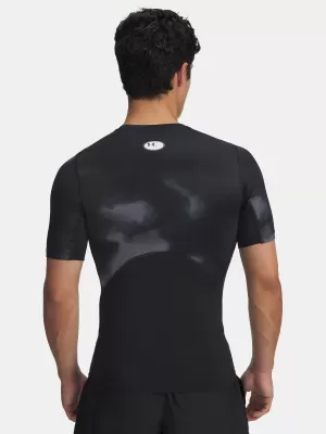 Pánské triko UNDER ARMOUR UA HG ARMOUR PRINTED SS 1383321-003 ČERNÁ