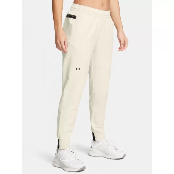  Dámské tepláky UNDER ARMOUR UA UNSTOPPABLE JOGGER 1376926-110 BÍLÁ 