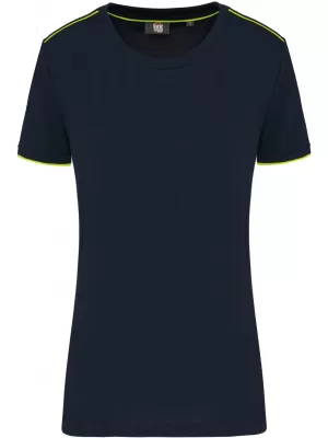 Dámské tričko Kariban WK | WK 3021 NAVY/FLUORESCENT YELLOW
