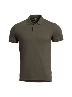 Pánské triko s límečkem PENTAGON MOTH PIQUET POLO SHIRT K09047 BROWN GREY
