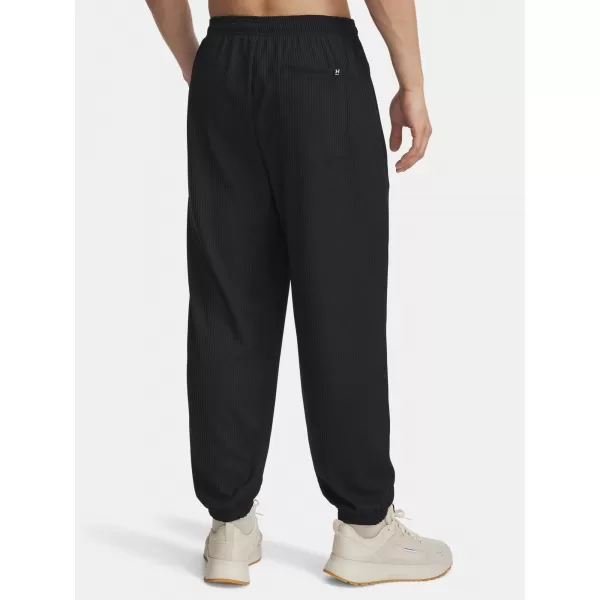  Pánské tepláky UNDER ARMOUR UA RIVAL WAFFLE JOGGER 1385932-001 ČERNÁ 
