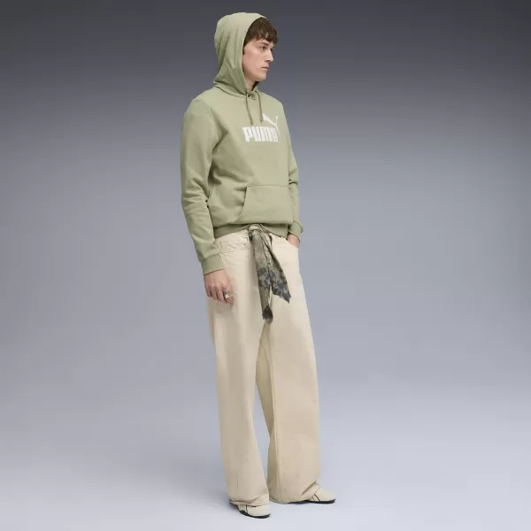  Pánská mikina PUMA ESS NO  1 LOGO HOODIE FL (S) 68257182 LUX ARMY 