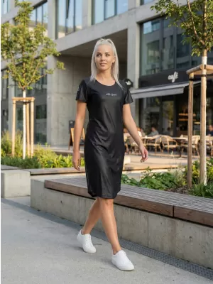 Dámské prodloužené triko/šaty premium ALTISPORT VOJ/ALW075SAT02 BLACK