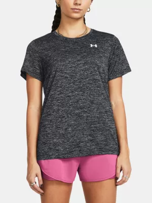 Dámské triko UNDER ARMOUR TECH SSC- TWIST 1384230-001 ČERNÁ