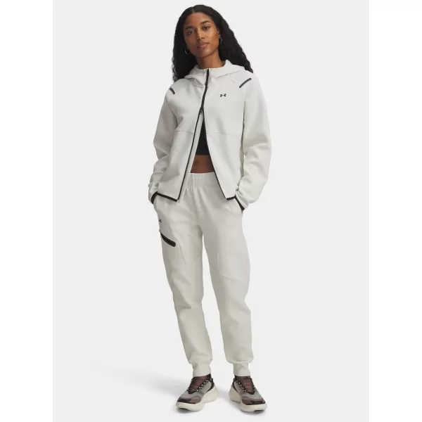  Dámské tepláky UNDER ARMOUR UNSTOPPABLE FLC JOGGER 1379846-110 BÍLÁ 